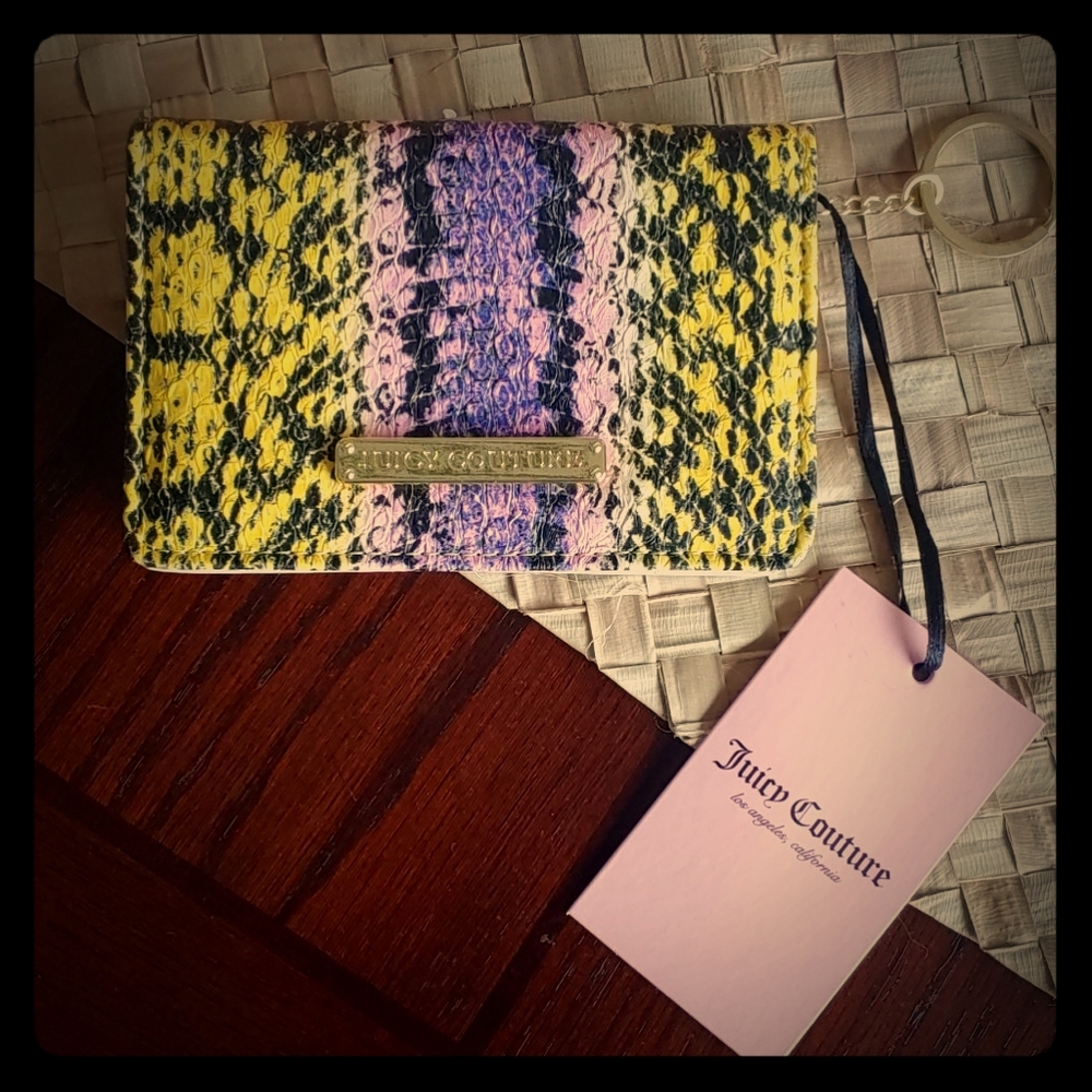 Final SALE**Juicy Couture - NWT card case💛💜🖤💗